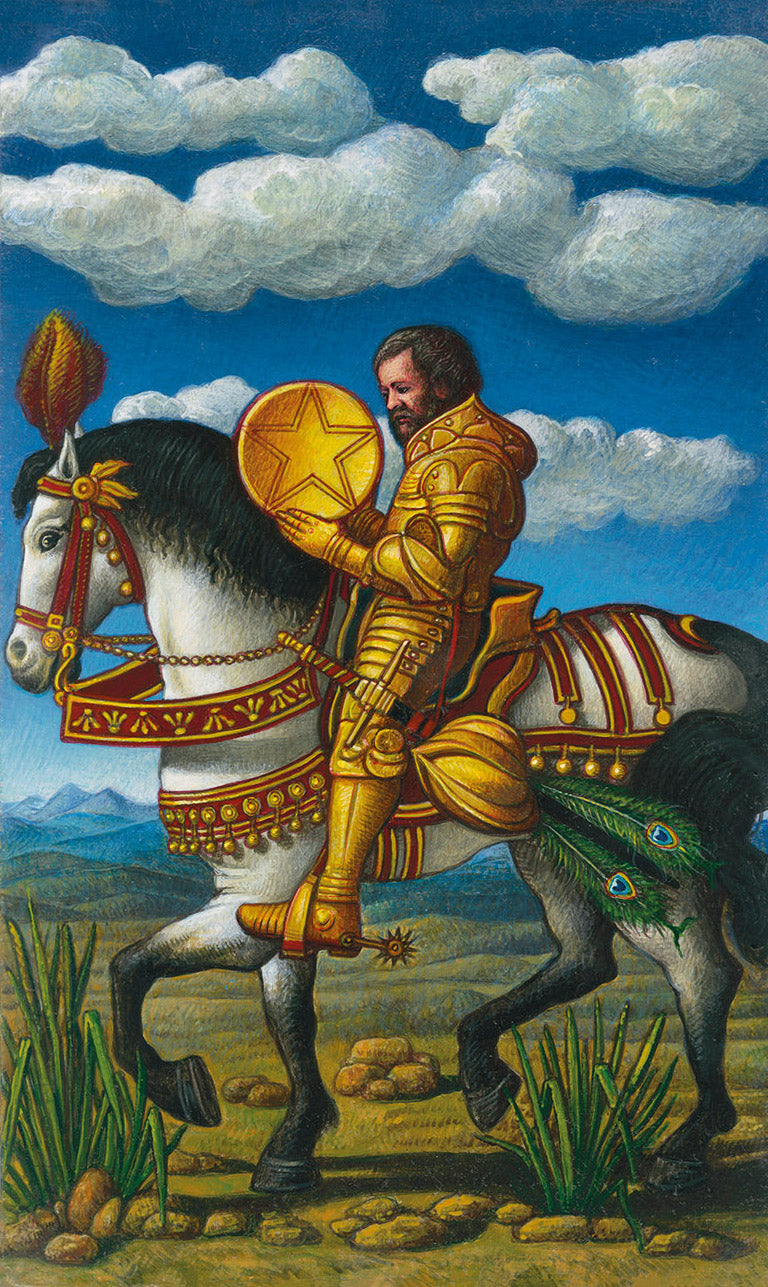 Pre-Raphaelite Tarot - Cavaliere di Denari