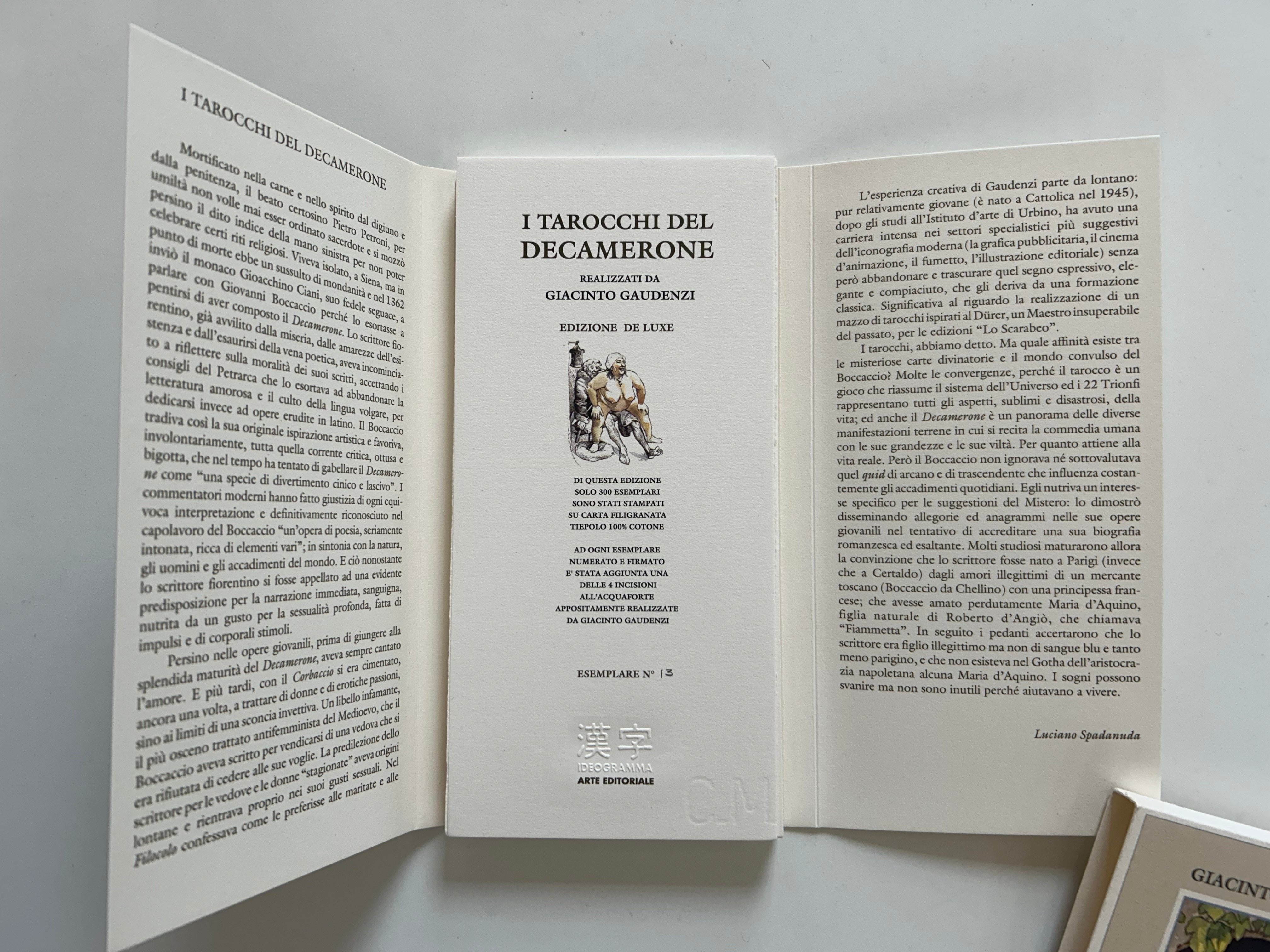 I Tarocchi del Decamerone - Edizione Deluxe Pregiata