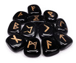 Upload the image to the Gallery viewer,Black Agate Runes
