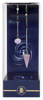 Load image into Gallery viewer, Premium Chakra and Rose Quartz - Pendulum
