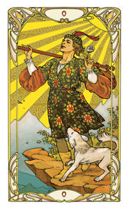 Mini Golden Art Nouveau Tarot
